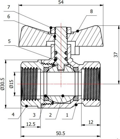 Изображение товара Шаровой кран AV Engineering AVE092012