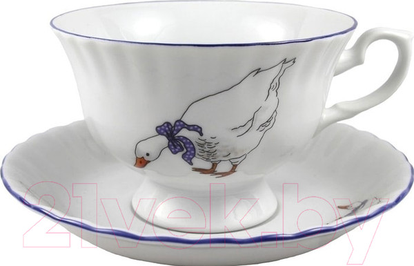 Изображение товара Чашка с блюдцем Cmielow i Chodziez Iwona Гусь / E280-8202I0A