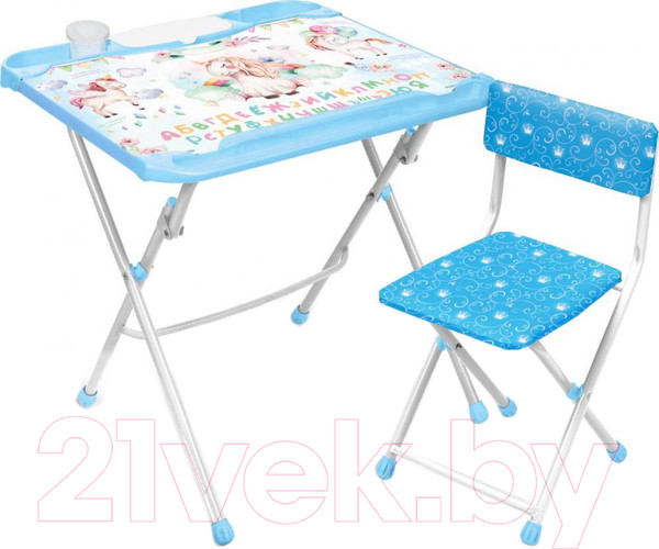 Изображение товара Комплект мебели с детским столом Ника Единорог / КНД4-М/1