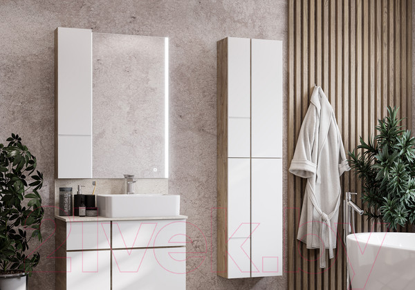 Изображение товара Шкаф-полупенал для ванной Акватон Мишель (1A243903MIX40)