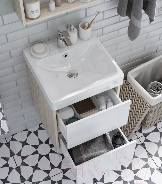 Изображение товара Тумба с умывальником Акватон Сканди 55 (1A2517K0SDB20)