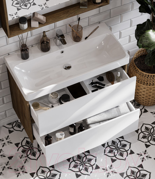 Изображение товара Тумба с умывальником Акватон Сканди 90 (1A2519K0SDZ90)