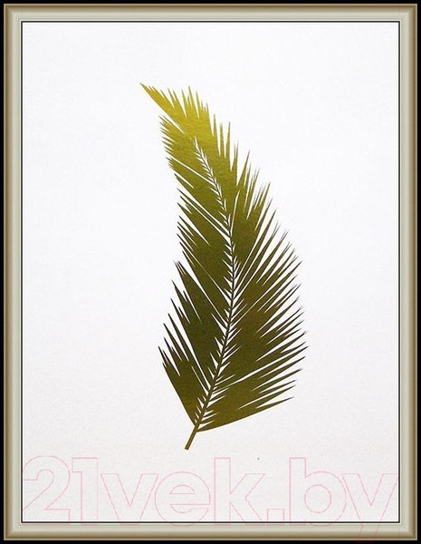 Изображение товара Картина Декарт Золотое перо на белом 8Л2478 (в раме)