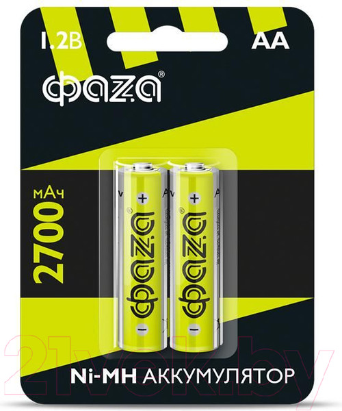Изображение товара Комплект аккумуляторов Фаза Ni-MH BL-2 / 5003002