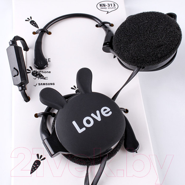 Изображение товара Наушники детские Darvish Зайки Проводные с микрофоном / DV-H-1415