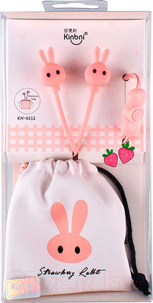 Изображение товара Наушники детские Darvish Зайцы Проводные с микрофоном / DV-H-1409