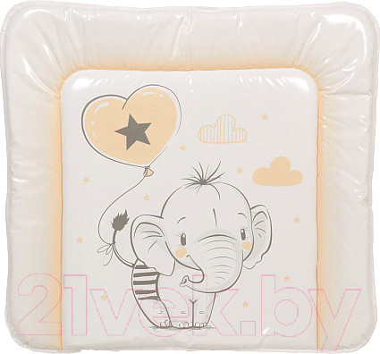 Изображение товара Пеленальный матрас Polini Kids Слоник 77x72 (макиато)