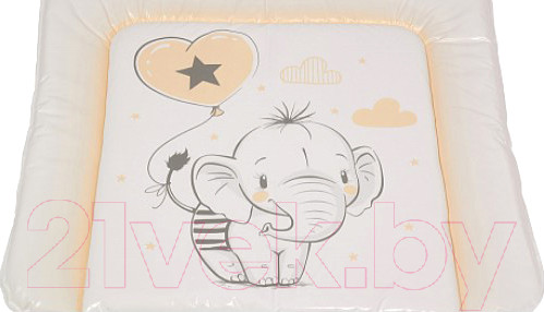 Изображение товара Пеленальный матрас Polini Kids Слоник 77x72 (макиато)