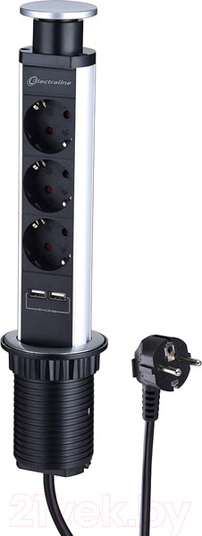 Изображение товара Блок розеточный Electraline 62557 (2м)