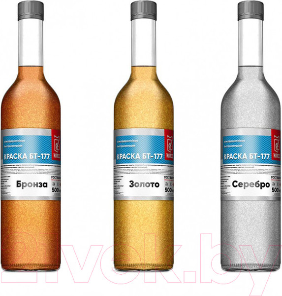 Изображение товара Краска Класс БТ-177 (500мл, серебрянка)