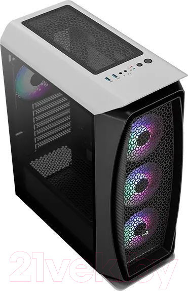 Изображение товара Корпус для компьютера AeroCool Aero One Frost G WT (без БП, прозрачное окно)