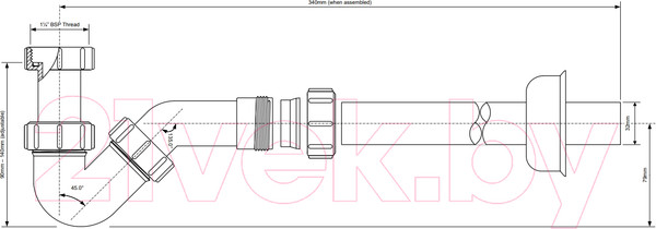 Изображение товара Сифон McAlpine HC23