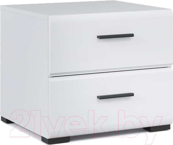 Изображение товара Прикроватная тумба Империал Йорк (белый жемчуг/белый глянец)
