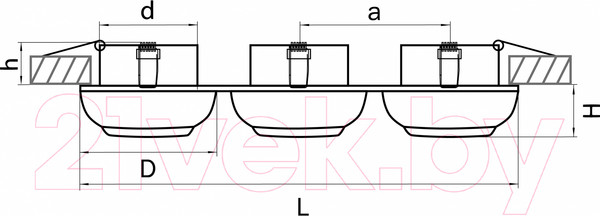 Изображение товара Комплект точечных светильников Lightstar Ocula 011837