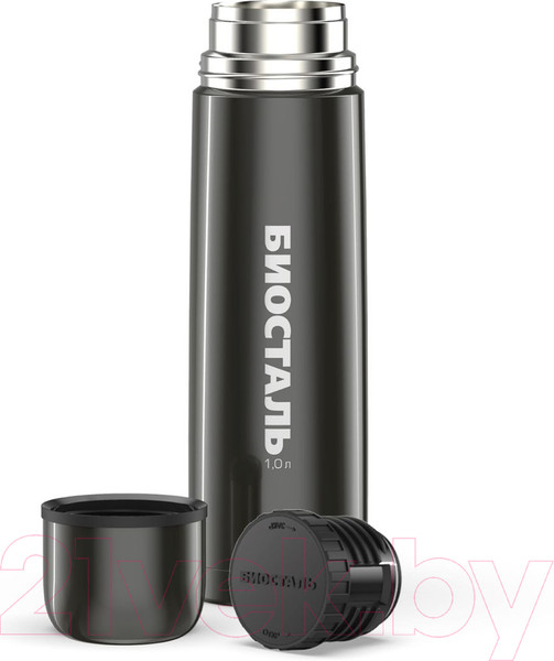 Изображение товара Термос для напитков Биосталь NB-1000V (1л, вороненая сталь)