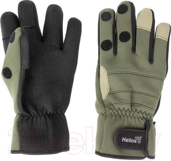 Изображение товара Перчатки для охоты и рыбалки Helios HS-HY-D13-L (L, хаки)