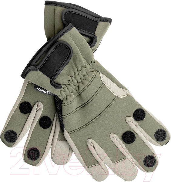Изображение товара Перчатки для охоты и рыбалки Helios HS-HY-D13-L (L, хаки)