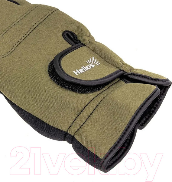 Изображение товара Перчатки для охоты и рыбалки Helios Catcher HS-HY-D14-XL (XL, хаки)