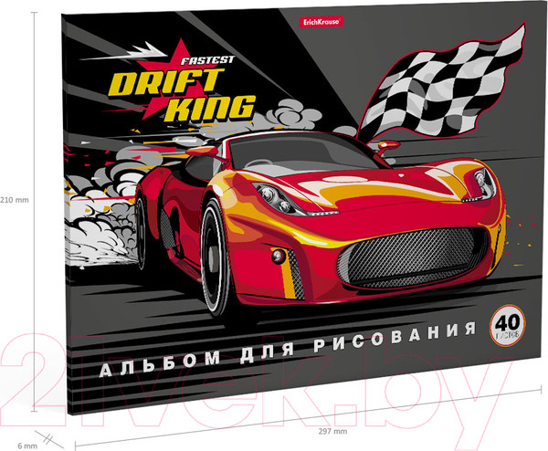 Изображение товара Альбом для рисования Erich Krause Drift King / 53179