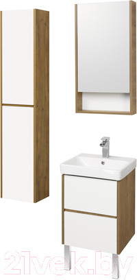 Изображение товара Шкаф-полупенал для ванной Акватон Сканди (1A255003SDZ90)