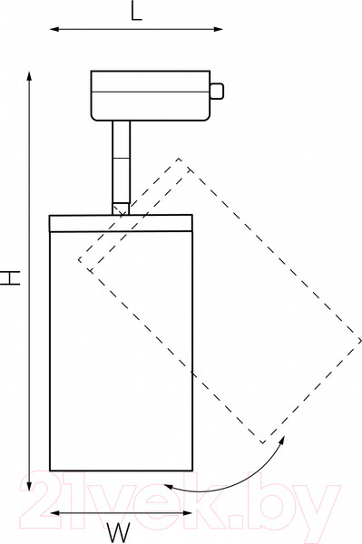Изображение товара Трековый светильник Lightstar Rullo A1T216336