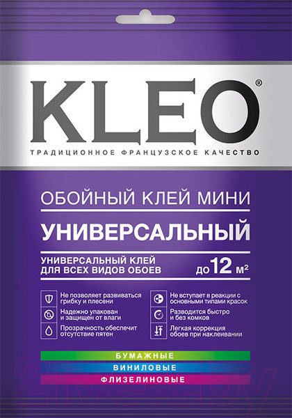 Изображение товара Клей для обоев KLEO Optima Мини Универсальный (60г)