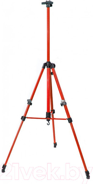 Изображение товара Мольберт БЕЛОСНЕЖКА Тренога телескопическая 67-BS (красный)
