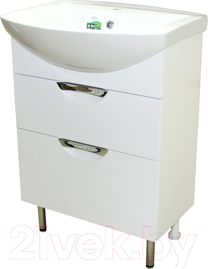 Изображение товара Тумба под умывальник СанитаМебель Камелия-64.12 Д3 (белый)