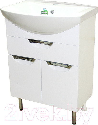 Изображение товара Тумба под умывальник СанитаМебель Эмили-601.600 (белый)