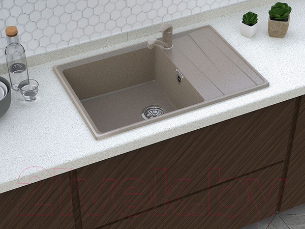 Изображение товара Мойка кухонная GranFest GF-LV-760L (черный)