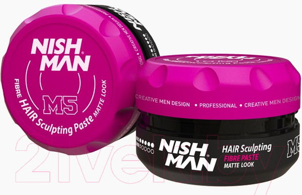 Изображение товара Паста для укладки волос NishMan M5 Sculpting Matte Look сильной фиксации (100мл)