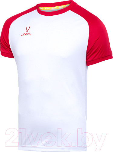 Изображение товара Футболка игровая футбольная Jogel Camp Reglan Jersey / JFT-1021 (L, белый/красный)