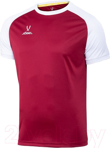 Изображение товара Футболка игровая футбольная Jogel Camp Reglan Jersey / JFT-1021 (S, гранатовый/белый)