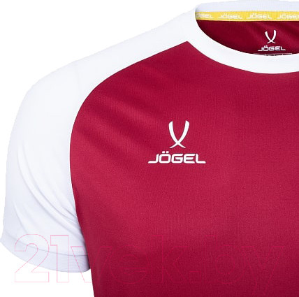 Изображение товара Футболка игровая футбольная Jogel Camp Reglan Jersey / JFT-1021 (XXL, гранатовый/белый)