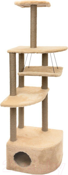 Изображение товара Комплекс для кошек Чип Башня угловая / 8370беж