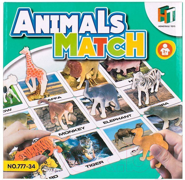 Изображение товара Настольная игра Darvish Animals Match / DV-T-2726