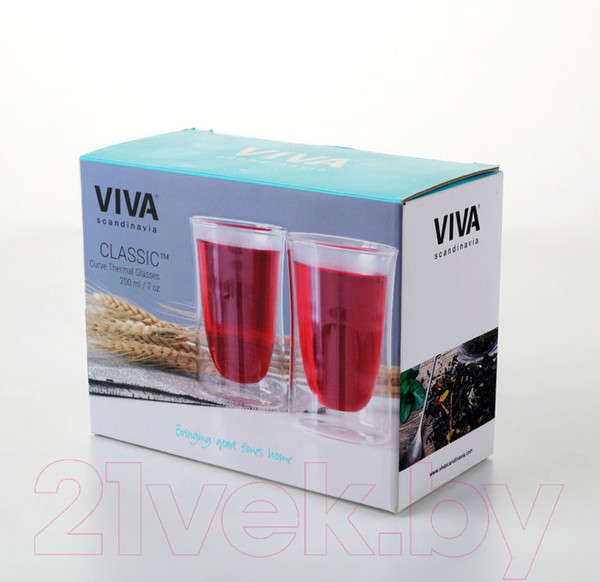 Изображение товара Набор стаканов для горячих напитков Viva Scandinavia Classic Curve V75500 (2шт)