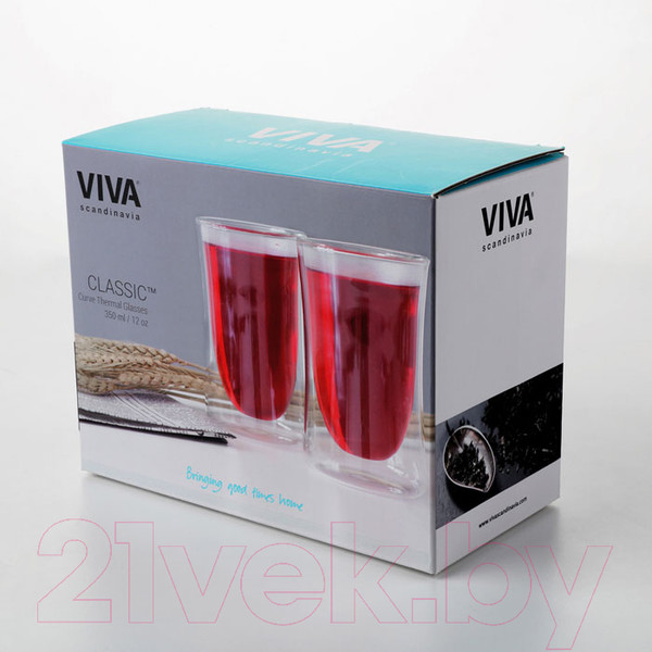 Изображение товара Набор стаканов для горячих напитков Viva Scandinavia Classic Curve V75600 (2шт)