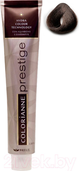Изображение товара Крем-краска для волос Brelil Professional Colorianne Prestige 4/18 (100мл, шатен шокоайс)