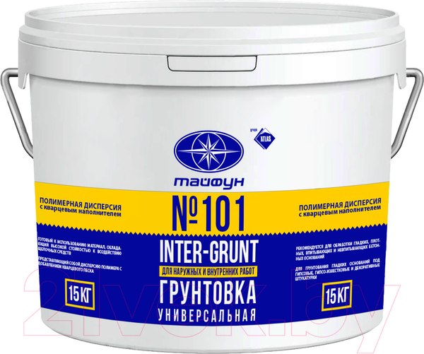 Изображение товара Грунтовка Тайфун Мастер №101 Inter-Grunt (15кг)