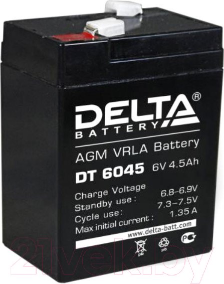 Изображение товара Аккумуляторная батарея DELTA DT 6045