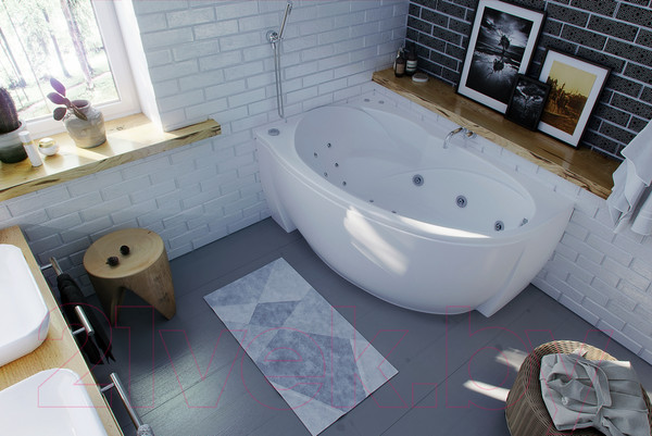 Изображение товара Ванна акриловая Aquatek Бетта 170x95 L (c экраном)