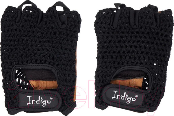 Изображение товара Перчатки для пауэрлифтинга Indigo Sport SB-16-1967 (XL, черный/коричневый)