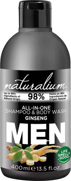 Изображение товара Гель для душа Naturalium Men Женьшень (400мл)
