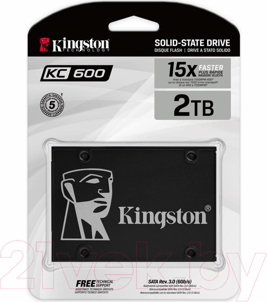 Изображение товара SSD диск Kingston KC600 2TB (SKC600/2048G)