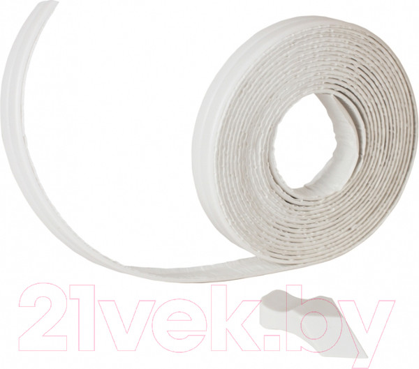 Изображение товара Лента бордюрная самоклеящаяся Unibob Для раковин и ванн 12.8ммx3.35м / 46325 (белый)