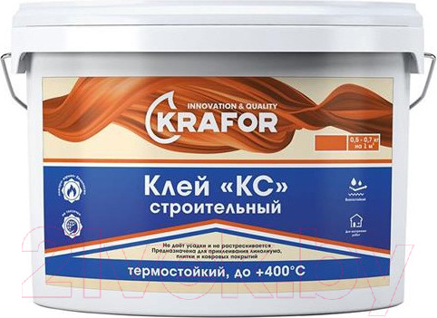 Изображение товара Клей для напольных покрытий Krafor КС Универсальный Термостойкий (9кг)