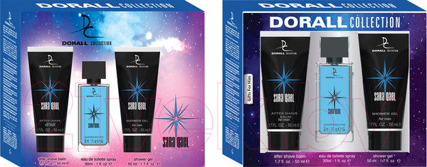 Изображение товара Парфюмерный набор Dorall Collection Saraqael Туалетная вода+гель для душа+бальзам после бритья (30мл+50мл+50мл)