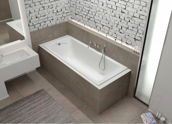 Изображение товара Ванна чугунная Универсал Оптима-У 150x70 (1 сорт, с ножками)