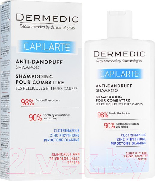 Изображение товара Шампунь для волос Dermedic Capilarte Против перхоти (300мл)